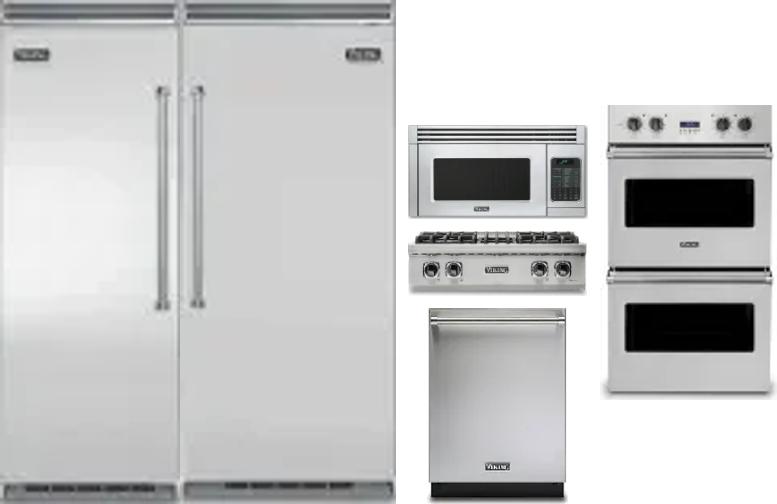 6 Piece Package Includes Refrigerator, Freezer, Cooktop, Wall Oven, Microwave And Dishwasher