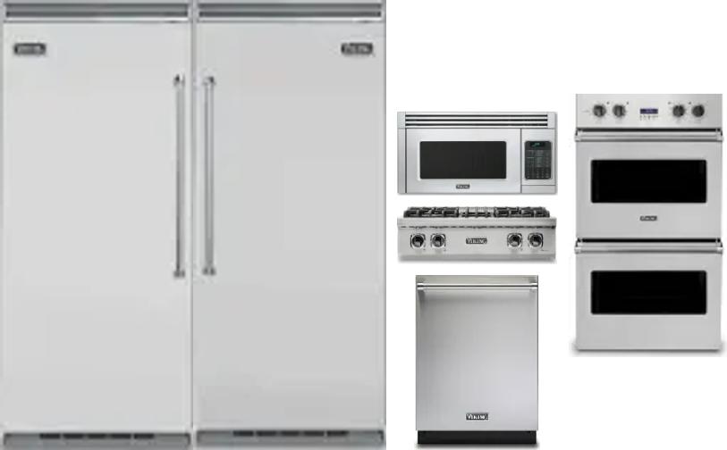 6 Piece Package Includes Refrigerator, Freezer, Cooktop, Wall Oven, Microwave And Dishwasher