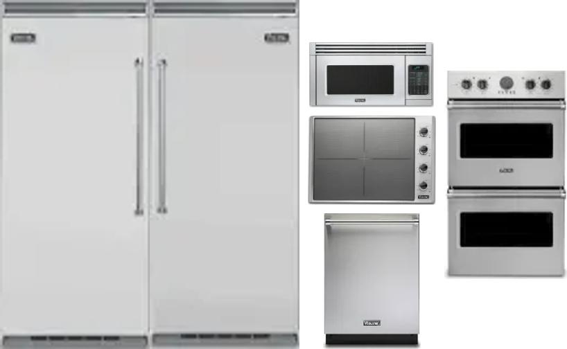 6 Piece Package Includes Refrigerator, Freezer, Cooktop, Wall Oven, Microwave And Dishwasher