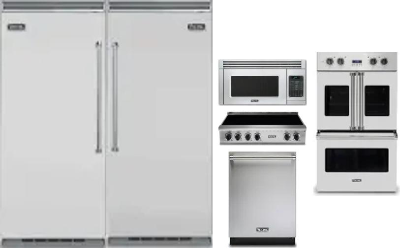 6 Piece Package Includes Refrigerator, Freezer, Cooktop, Wall Oven, Microwave And Dishwasher
