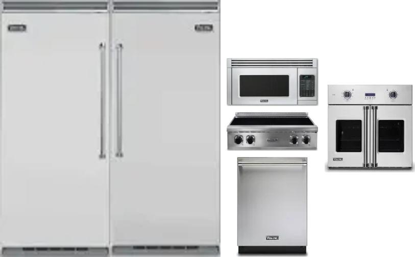 6 Piece Package Includes Refrigerator, Freezer, Cooktop, Wall Oven, Microwave And Dishwasher
