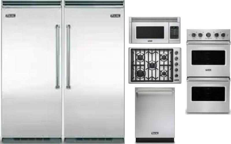 6 Piece Package Includes Refrigerator, Freezer, Cooktop, Wall Oven, Microwave And Dishwasher