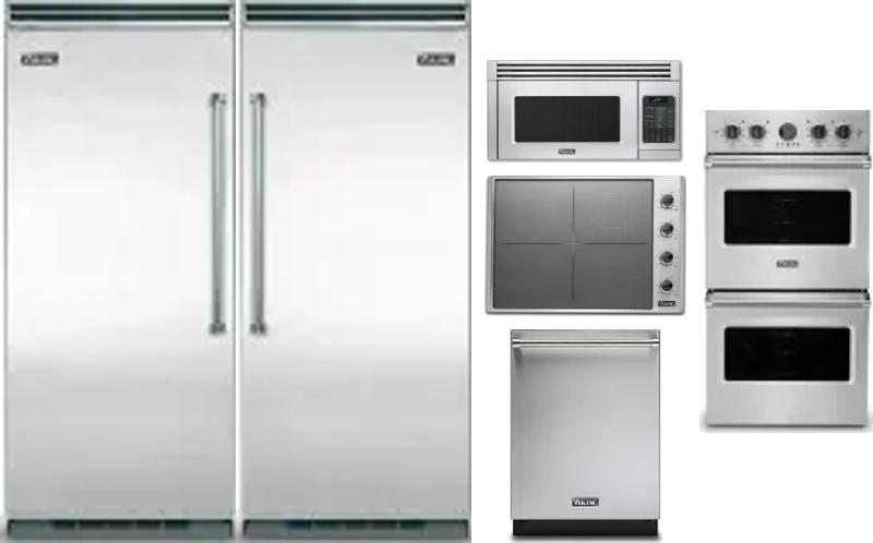 6 Piece Package Includes Refrigerator, Freezer, Cooktop, Wall Oven, Microwave And Dishwasher