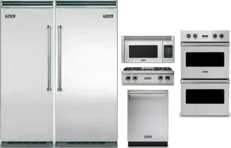 6 Piece Package Includes Refrigerator, Freezer, Cooktop, Wall Oven, Microwave And Dishwasher