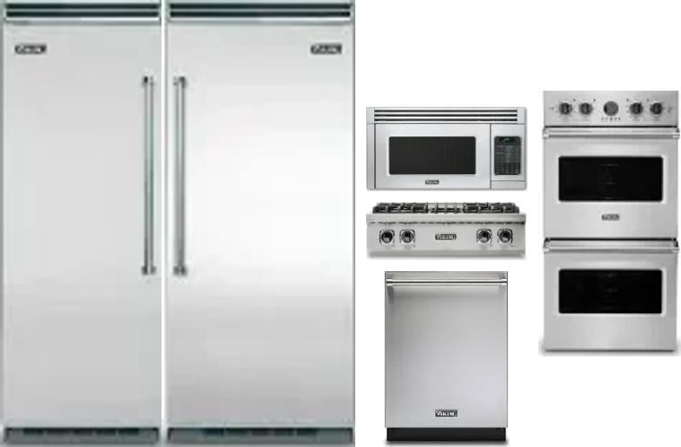 6 Piece Package Includes Refrigerator, Freezer, Cooktop, Wall Oven, Microwave And Dishwasher