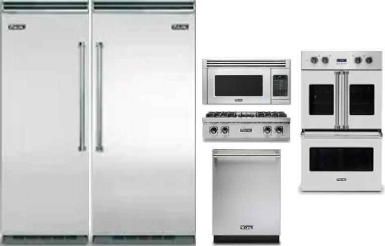 6 Piece Package Includes Refrigerator, Freezer, Cooktop, Wall Oven, Microwave And Dishwasher