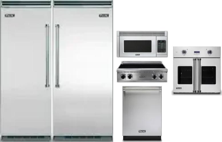 6 Piece Package Includes Refrigerator, Freezer, Cooktop, Wall Oven, Microwave And Dishwasher