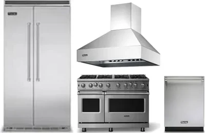4 Piece Package Includes Refrigerator, Range, Hood And Dishwasher
