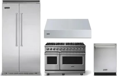 4 Piece Package Includes Refrigerator, Range, Hood And Dishwasher