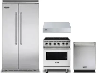 4 Piece Package Includes Refrigerator, Range, Hood And Dishwasher
