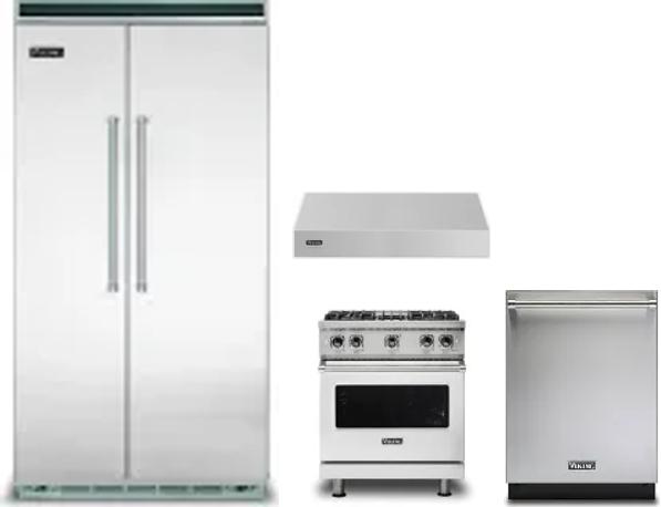 4 Piece Package Includes Refrigerator, Range, Hood And Dishwasher