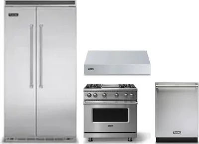 4 Piece Package Includes Refrigerator, Range, Hood And Dishwasher