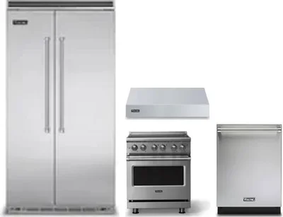 4 Piece Package Includes Refrigerator, Range, Hood And Dishwasher