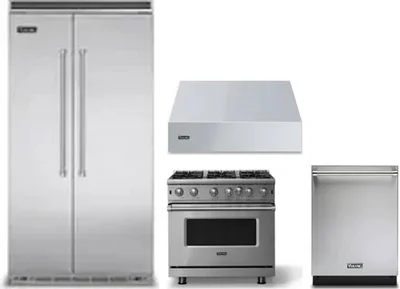 4 Piece Package Includes Refrigerator, Range, Hood And Dishwasher