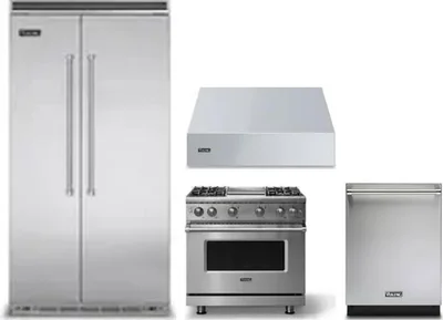4 Piece Package Includes Refrigerator, Range, Hood And Dishwasher