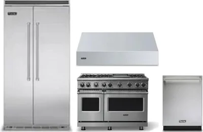 4 Piece Package Includes Refrigerator, Range, Hood And Dishwasher