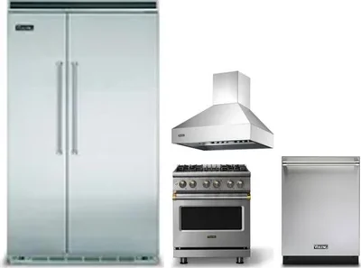 4 Piece Package Includes Refrigerator, Range, Hood And Dishwasher