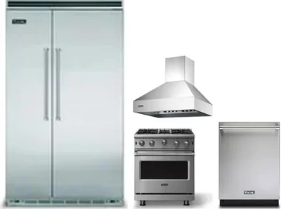4 Piece Package Includes Refrigerator, Range, Hood And Dishwasher