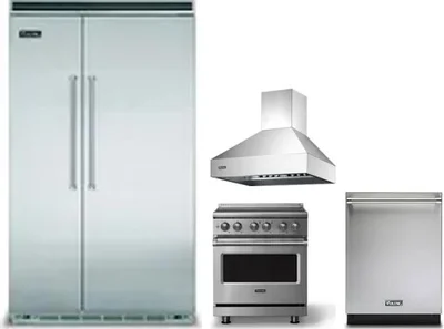 4 Piece Package Includes Refrigerator, Range, Hood And Dishwasher