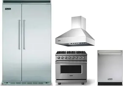 4 Piece Package Includes Refrigerator, Range, Hood And Dishwasher