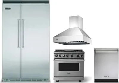 4 Piece Package Includes Refrigerator, Range, Hood And Dishwasher