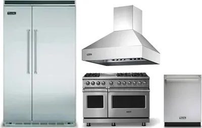 4 Piece Package Includes Refrigerator, Range, Hood And Dishwasher