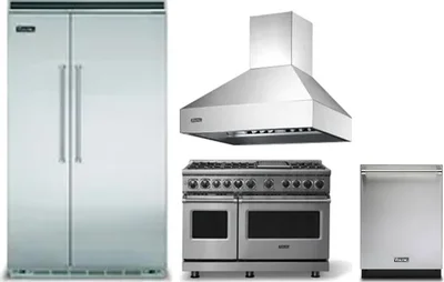 4 Piece Package Includes Refrigerator, Range, Hood And Dishwasher