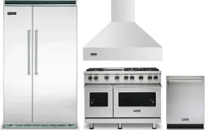 4 Piece Package Includes Refrigerator, Range, Hood And Dishwasher