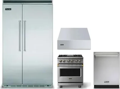4 Piece Package Includes Refrigerator, Range, Hood And Dishwasher