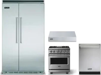 4 Piece Package Includes Refrigerator, Range, Hood And Dishwasher