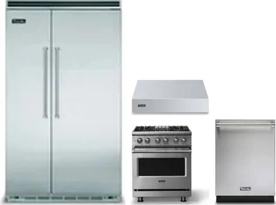 4 Piece Package Includes Refrigerator, Range, Hood And Dishwasher