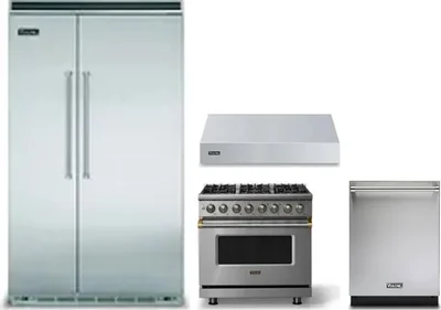 4 Piece Package Includes Refrigerator, Range, Hood And Dishwasher