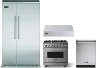 4 Piece Package Includes Refrigerator, Range, Hood And Dishwasher