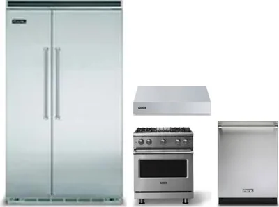 4 Piece Package Includes Refrigerator, Range, Hood And Dishwasher