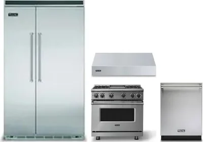4 Piece Package Includes Refrigerator, Range, Hood And Dishwasher