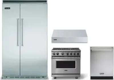 4 Piece Package Includes Refrigerator, Range, Hood And Dishwasher