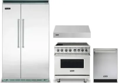 4 Piece Package Includes Refrigerator, Range, Hood And Dishwasher