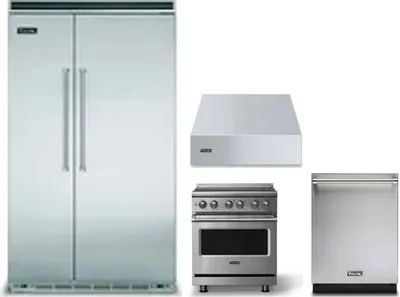 4 Piece Package Includes Refrigerator, Range, Hood And Dishwasher