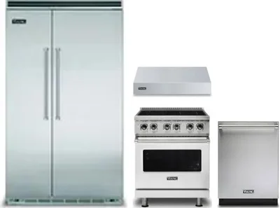 4 Piece Package Includes Refrigerator, Range, Hood And Dishwasher