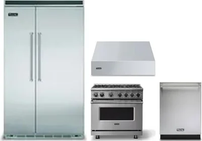 4 Piece Package Includes Refrigerator, Range, Hood And Dishwasher