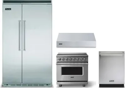 4 Piece Package Includes Refrigerator, Range, Hood And Dishwasher