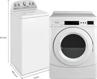 Side by Side Washer & Dryer Set