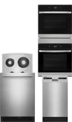 4 Piece Package Includes Refrigerator, Cooktop, Wall Oven And Dishwasher