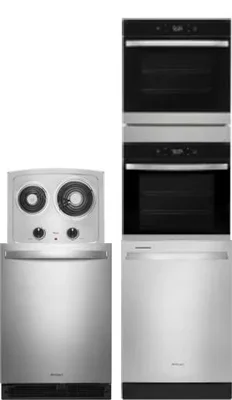 4 Piece Package Includes Refrigerator, Cooktop, Wall Oven And Dishwasher