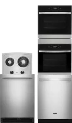 4 Piece Package Includes Refrigerator, Cooktop, Wall Oven And Dishwasher