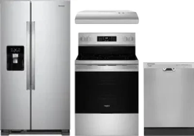 4 Piece Package Includes Refrigerator, Range, Hood And Dishwasher