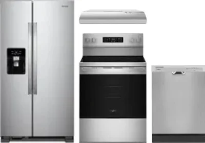 4 Piece Package Includes Refrigerator, Range, Hood And Dishwasher