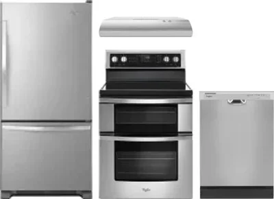 4 Piece Package Includes Refrigerator, Range, Hood And Dishwasher
