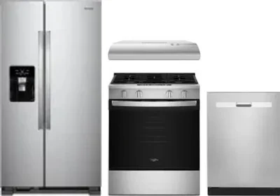 4 Piece Package Includes Refrigerator, Range, Hood And Dishwasher