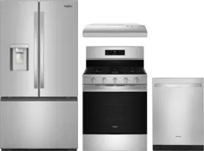 4 Piece Package Includes Refrigerator, Range, Hood And Dishwasher